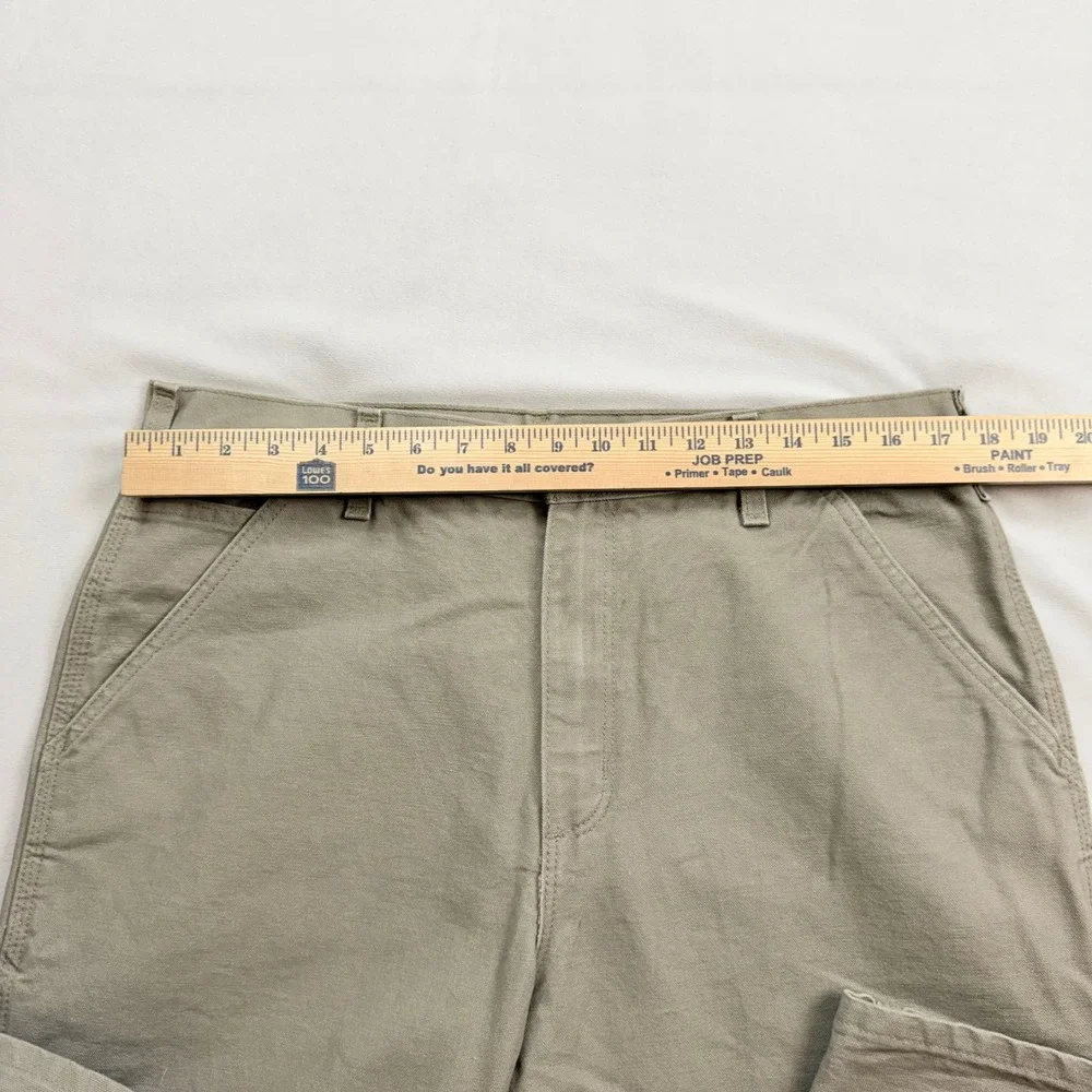 Carhartt B11-DES Original Dungaree‎ Fit Canvas Work Pants Desert Tan 35x30 EUC